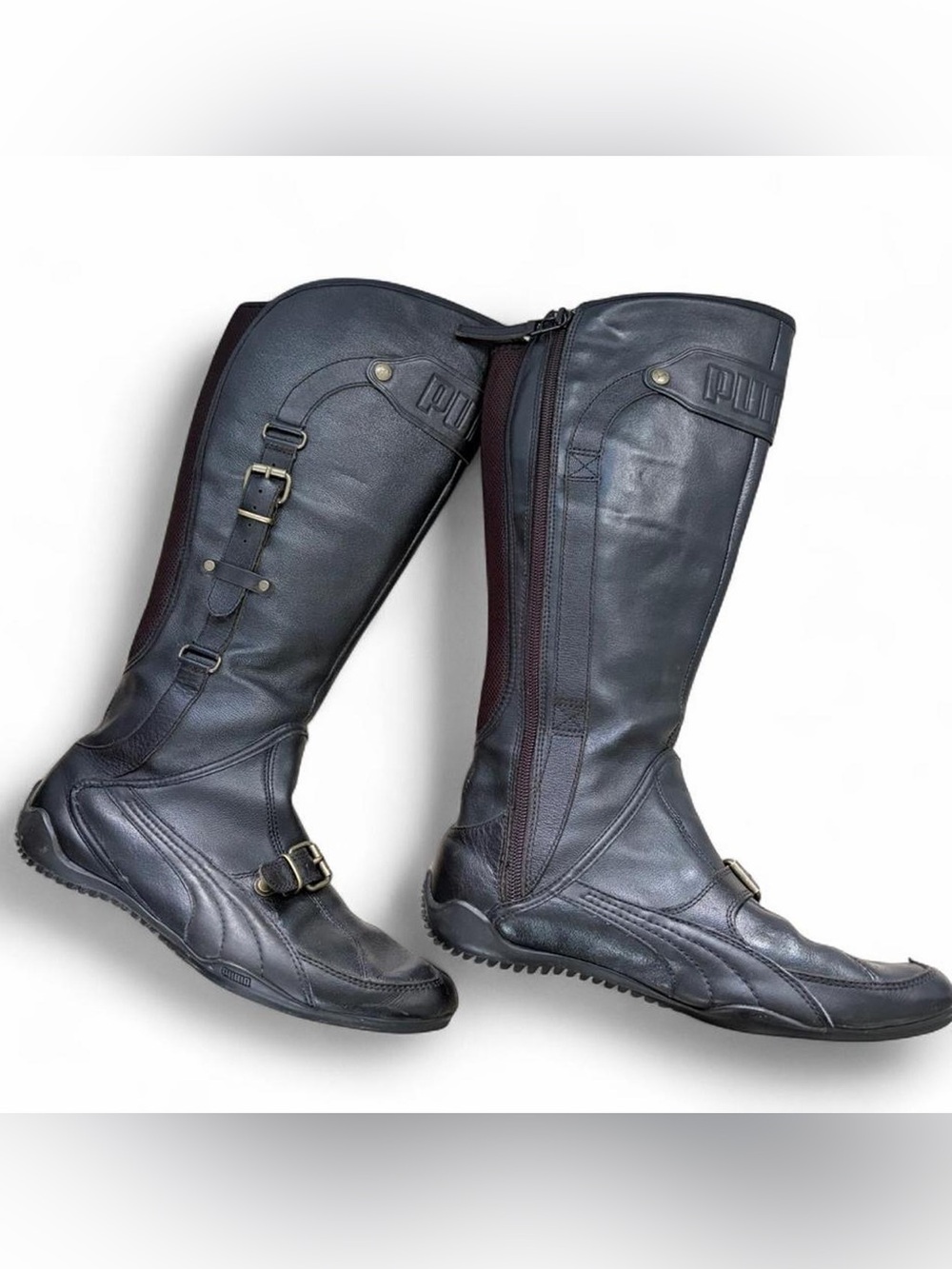 Vintage Puma Y2K Moto Boots
